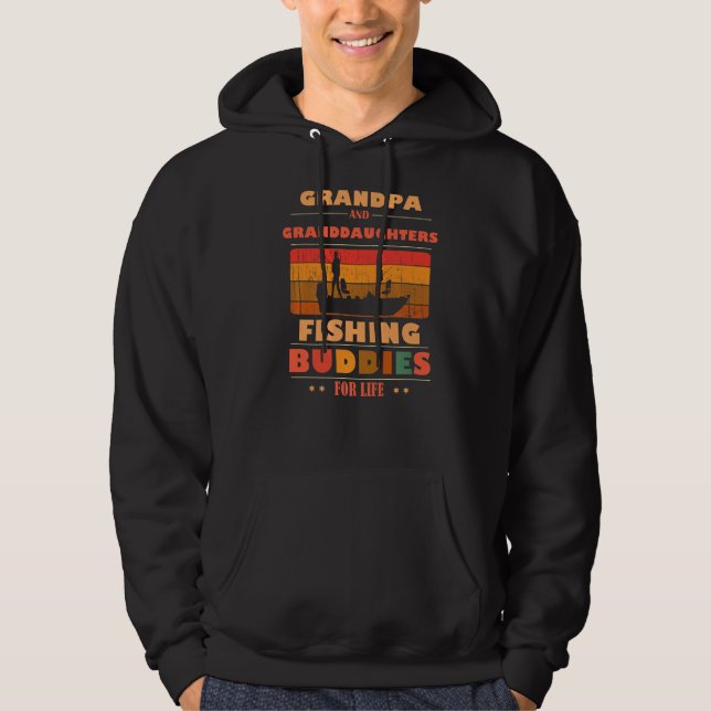 Heartfelt GRANDPA Granddaughters Buddies For Life  Hoodie (Front)