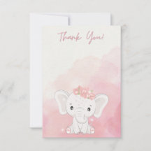 Heartfelt Gratitude, Adorable Elephant 