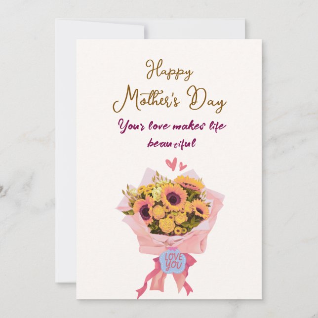 Heartfelt Happy Mother’s Day Card for Mom (Front)