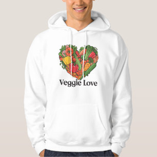 Heartfelt Harvest: A Vegetable Love Affair Hoodie