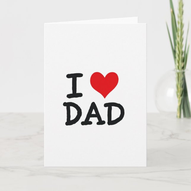 Heartfelt I Dad Card (Front)