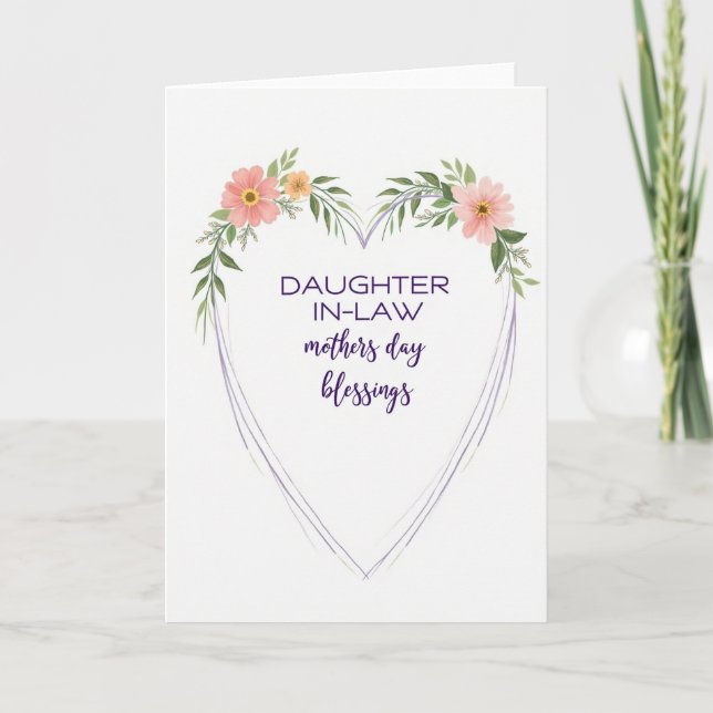 Heartfelt Inlaw Day Card (Front)