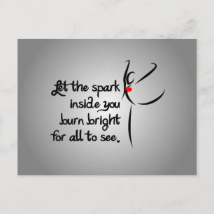 Heartfelt-Let the Spark Dance Postcard