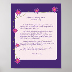 Heartfelt Letter to Mother Figure  Poster
