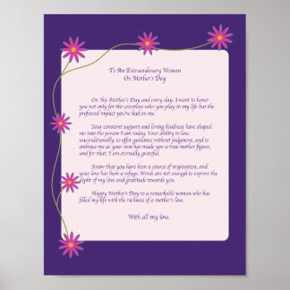 Heartfelt Letter to Mother Figure Poster