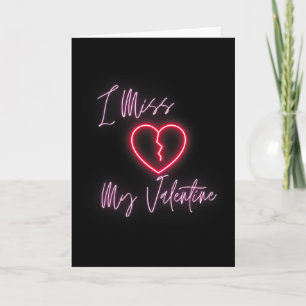 Heartfelt Longing i Miss My Valentine' Valentine's Card