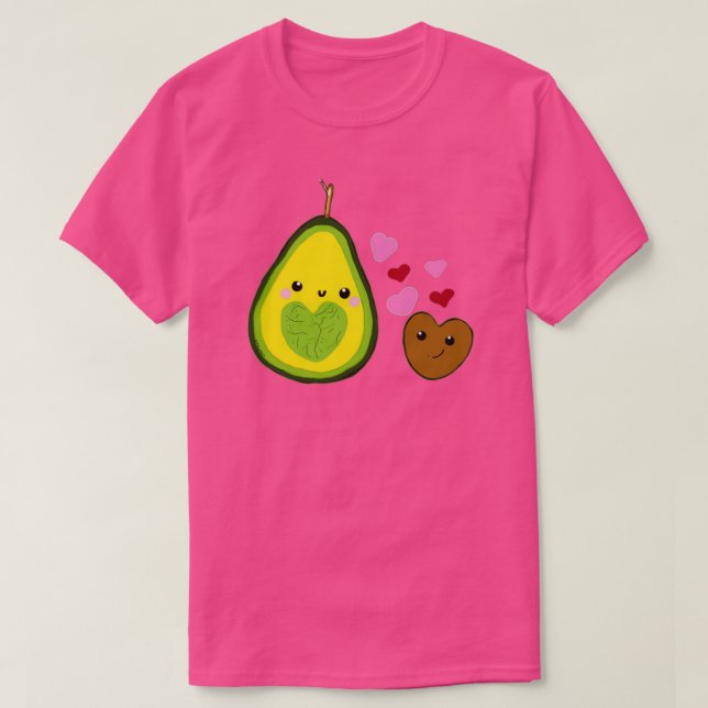 Heartfelt Love Avocado T-Shirt (Design Front)