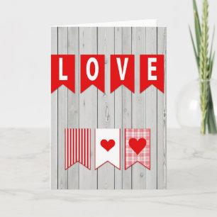 Heartfelt Love Banner Card