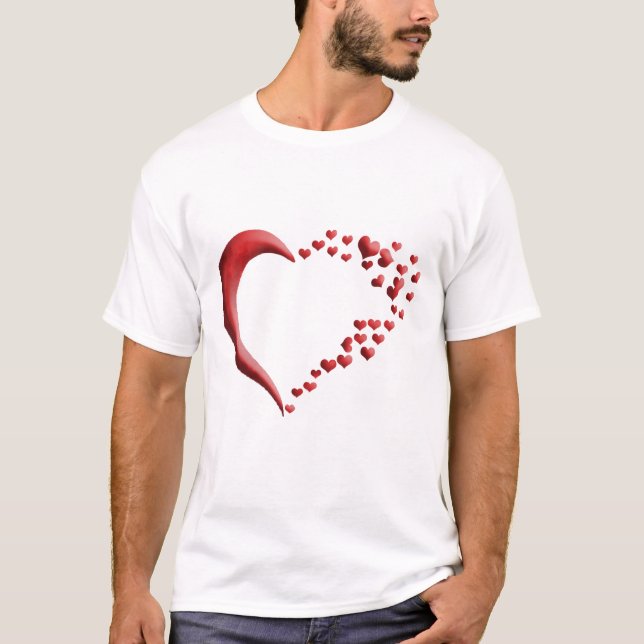 "Heartfelt Love in the Air" "Love’s Crescent Journ T-Shirt (Front)