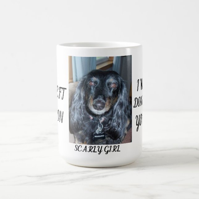 Heartfelt Memorial Fur Baby One Photo and Name Coffee Mug (Center)