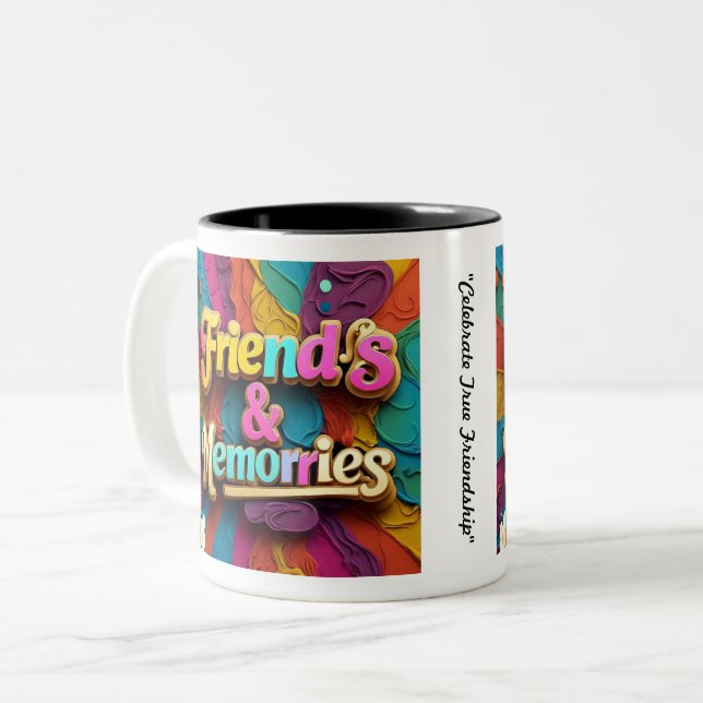 "Heartfelt Memories" Two-Tone Coffee Mug (Front Left)
