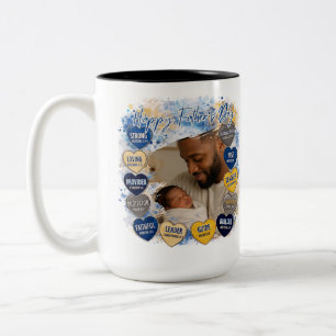 Heartfelt Message Father Day Two-Tone Coffee Mug