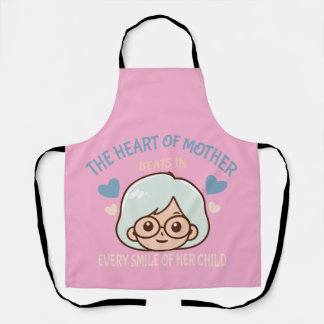 heartfelt mother love - mother's day apron