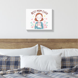 Heartfelt Mother’s Day Design for Gifts Canvas Print