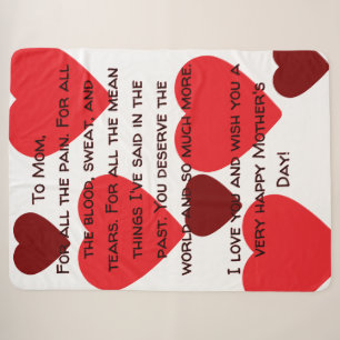 Heartfelt Mother's Day Blanket