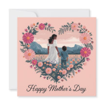Heartfelt Mother's Day Design: Mom and Child