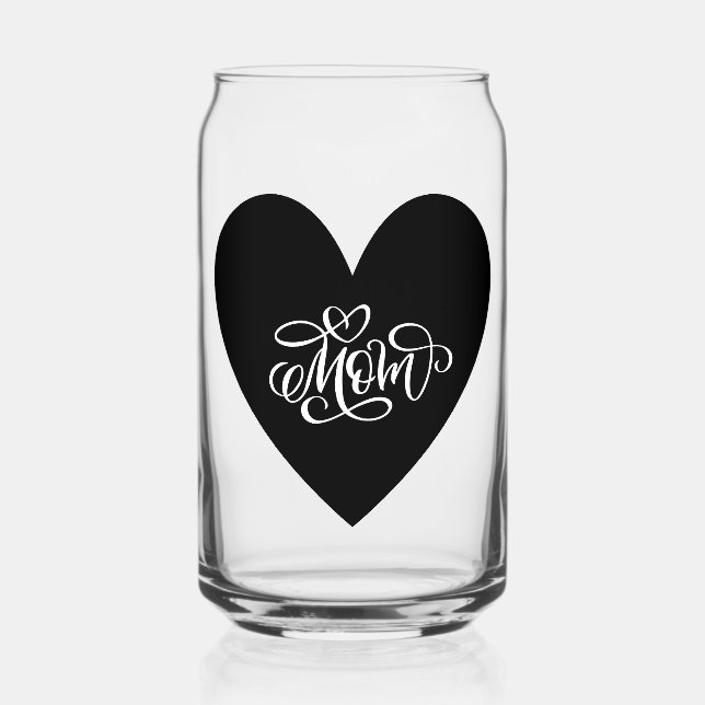 Heartfelt Mum Glass (Front)