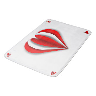 Heartfelt Origami Bath Mat