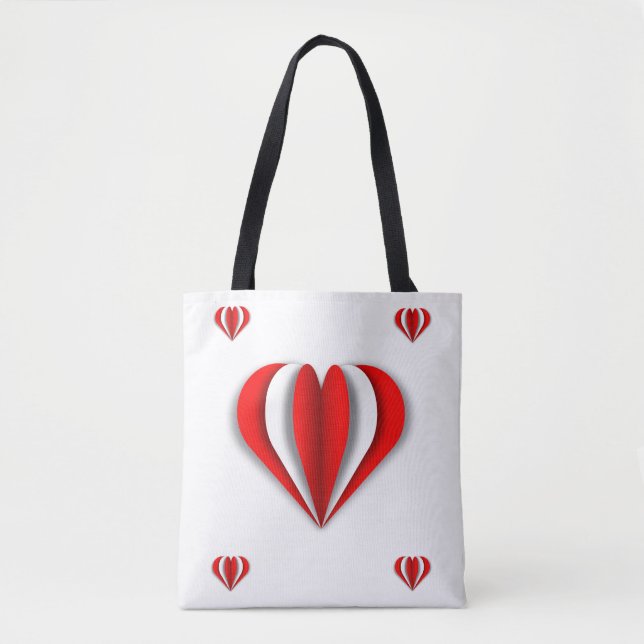 Heartfelt Origami Tote Bag (Front)
