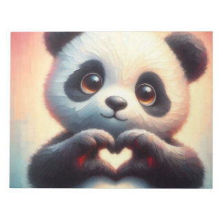 Heartfelt Panda Notepad