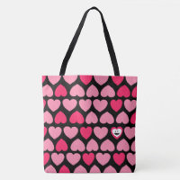 Heartfelt Pattern with Smiling Heart
