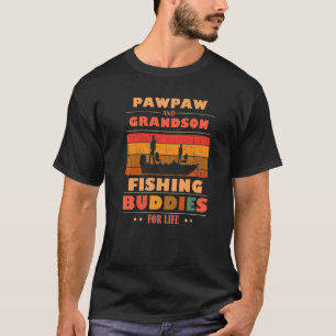 Heartfelt PAWPAW Grandson Buddies For Life Fishing T-Shirt