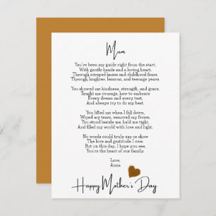 Heartfelt Poem For Mom Modern Mother's Day