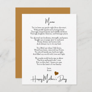 Heartfelt Poem Modern Mother's Day