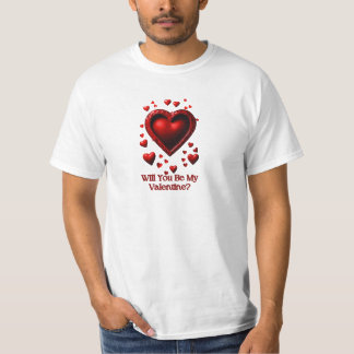 Heartfelt Proposal Tee: Be My Valentine? T-Shirt