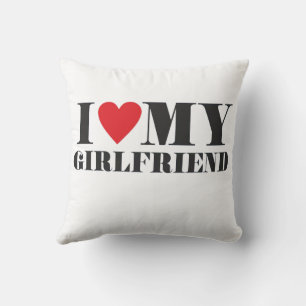 Heartfelt Quotes Saying I Love My Girlfriend Cushion