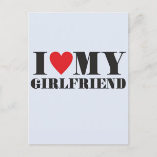 Heartfelt Quotes Saying I Love My Girlfriend Holiday Postcard