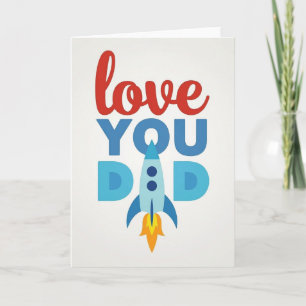 Heartfelt Rocket Dad Card