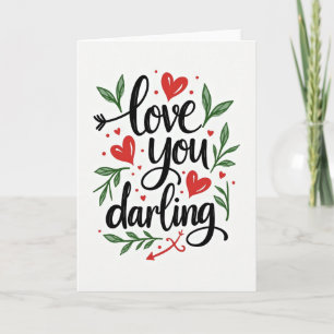 Heartfelt Script Love Card