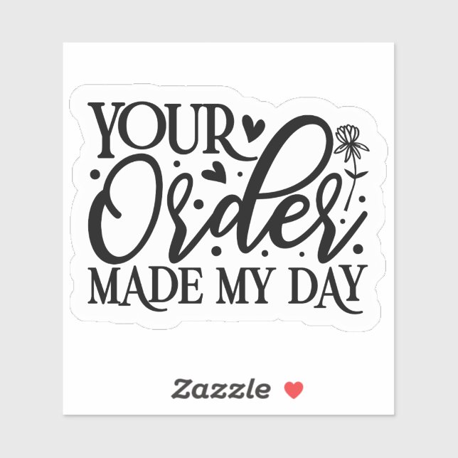 Heartfelt Small Business Packaging Label  (Sheet)