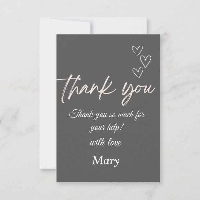Heartfelt Thank You Card (Front)