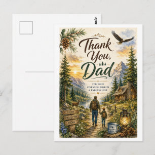 Heartfelt Thank You Dad Woodland Adventure Card