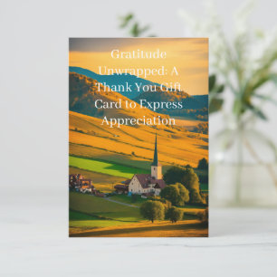 Heartfelt Thanks The Gift of Gratitude Thank You Card