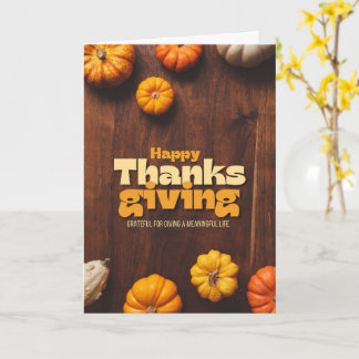Heartfelt Thanksgiving Wishes Card