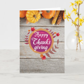 Heartfelt Thanksgiving Wishes Card