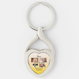 Heartfelt Tribute – Mum Centred Keepsake Key Ring