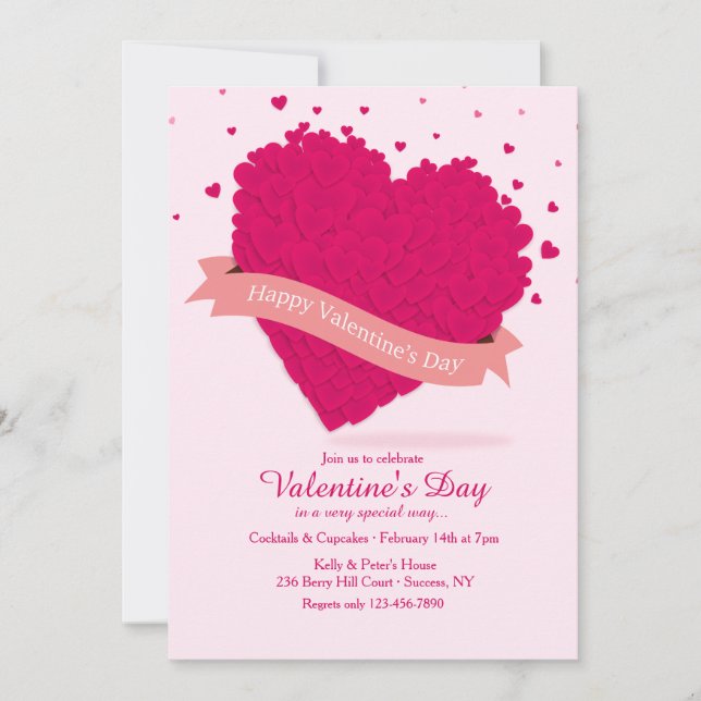 Heartfelt Valentine's Day Invitation (Front)