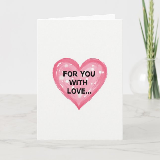 Heartfelt Watercolor Card (Front)