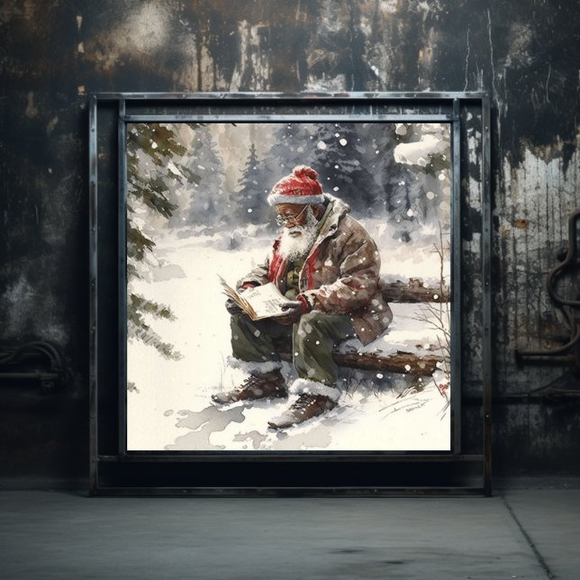  Heartfelt Wishes Black Santa's Christmas List Poster (Creator Uploaded)