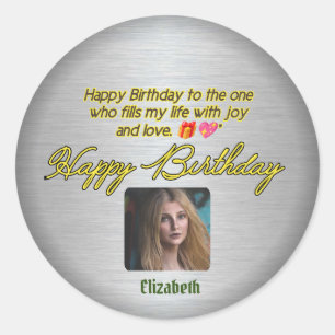 Heartfelt Wishes: Happy Birthday Love Sticker