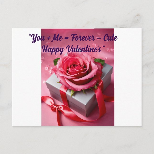 "Heartfelt Wishes – The Perfect Valentine’s Card" Postcard (Front)