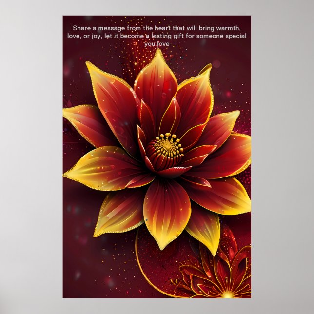 Heartfelt Words: A Personalised Gift of Love  Poster (Front)