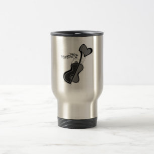 HeartGuitarLogoMug Travel Mug