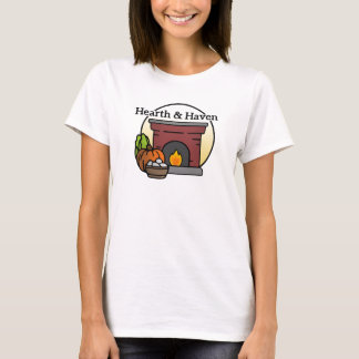 Hearth & Haven Farm small family farm logo  T-Shirt