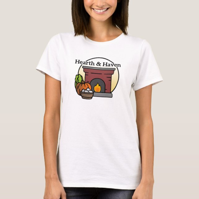 Hearth & Haven Farm small family farm logo  T-Shirt (Front)