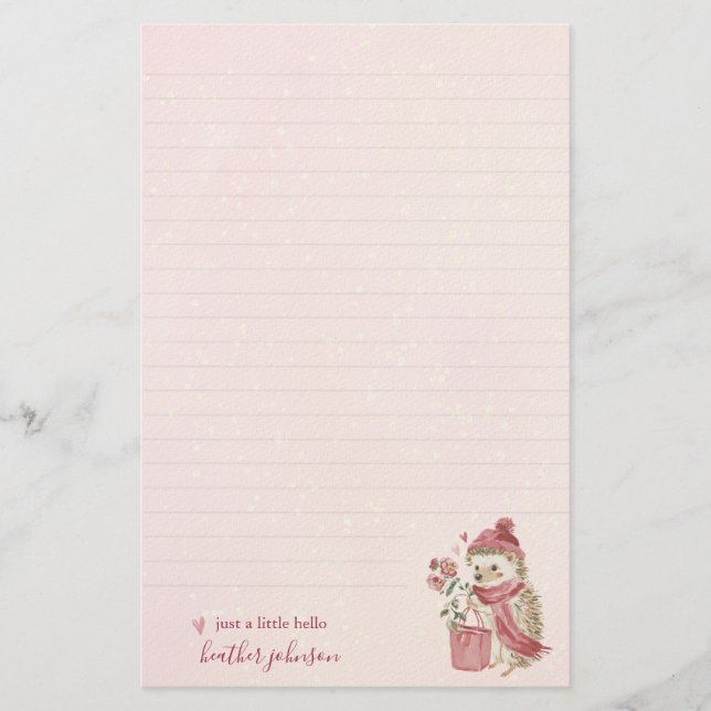 Hearthlight Notes A Little Love Romantic Winter Stationery (Front)